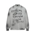 Spray painted vintage letter hoodies for men and women