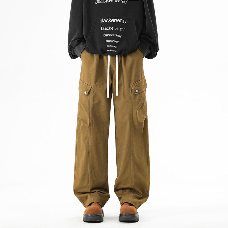 Men's Straight Leg Long Trousers