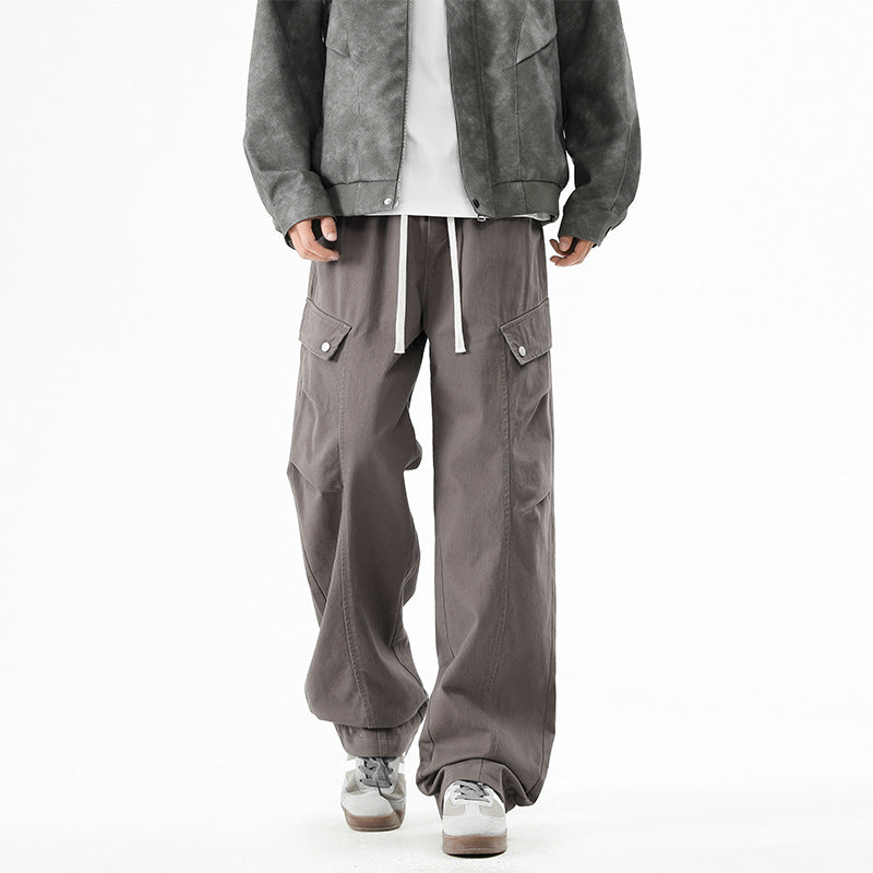 Men's Straight Leg Long Trousers