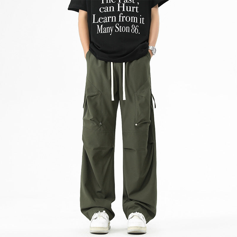 Loose Straight Trousers Long Pants