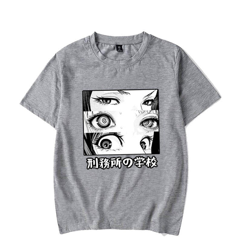 Prison School T-Shirt Lolita Comic T-Shirt Short Sleeve
