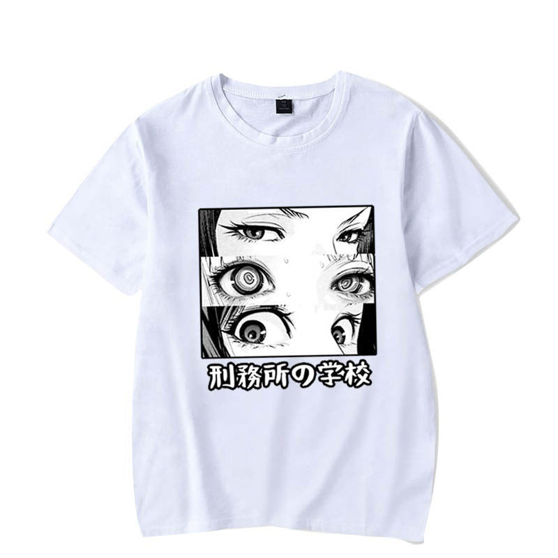 Prison School T-Shirt Lolita Comic T-Shirt Short Sleeve
