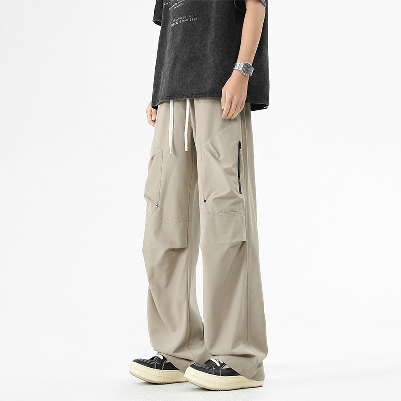 Loose Straight Trousers Long Pants