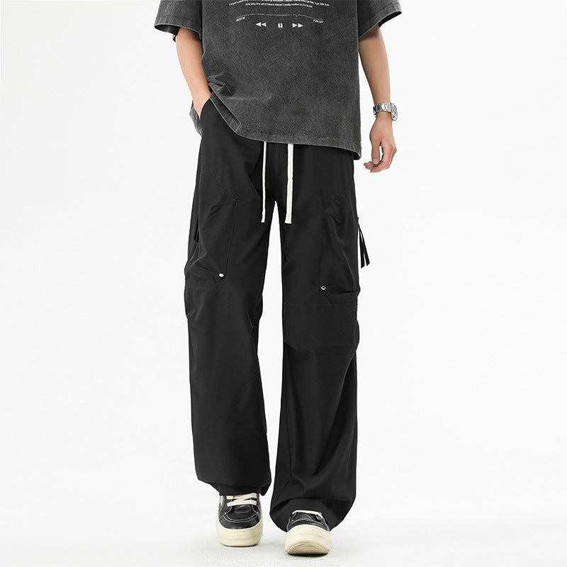 Loose Straight Trousers Long Pants